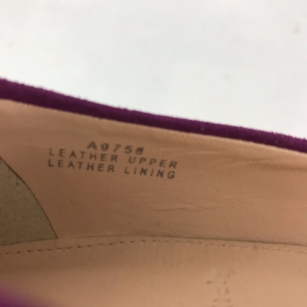 J Crew Italy 8 Dulci Suede Kitten Heels Purple - Picture 8 of 8